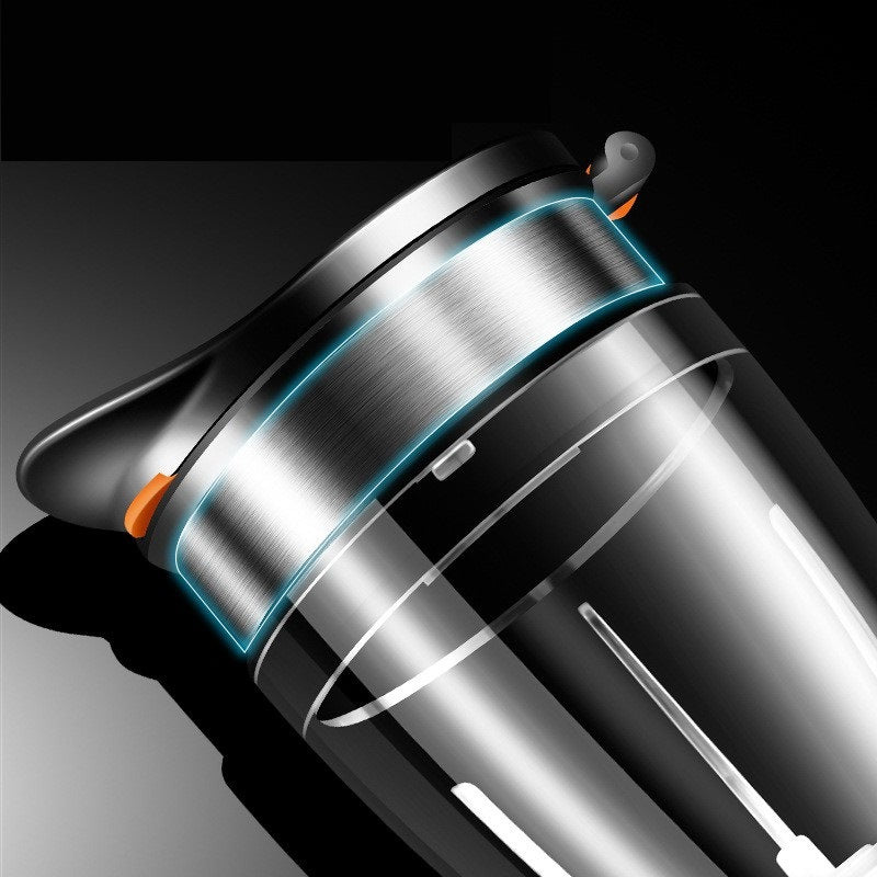 Kitchen Gadget With Integrated Fruit Cutter with a dark background