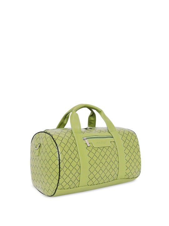 Green Nautica - Casual Duffel Bag with woven pattern on a white background