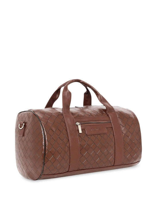 Brown woven Nautica - Casual Duffel Bag on a white background