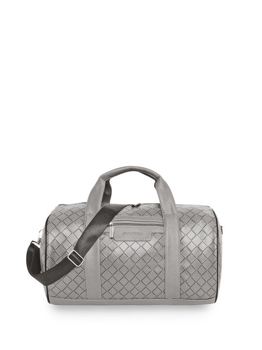 Gray woven Nautica - Casual Duffel Bag on a white background