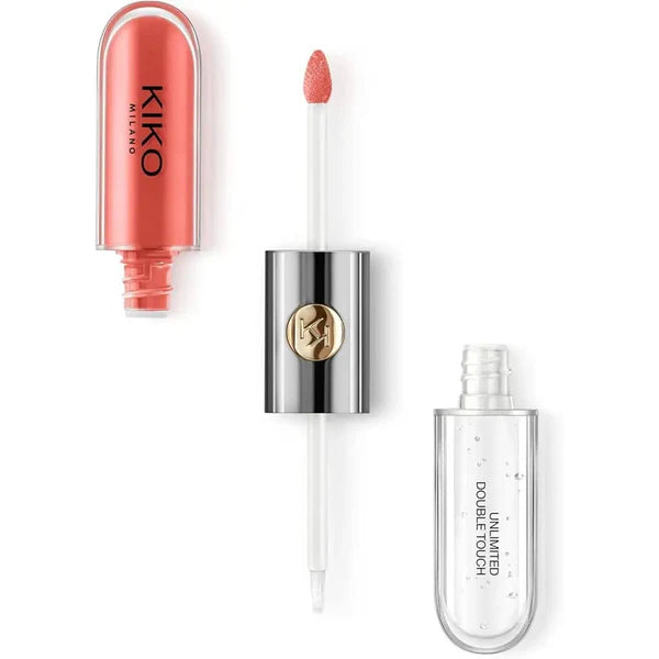 Kiko Milano lip gloss with applicator on a white background